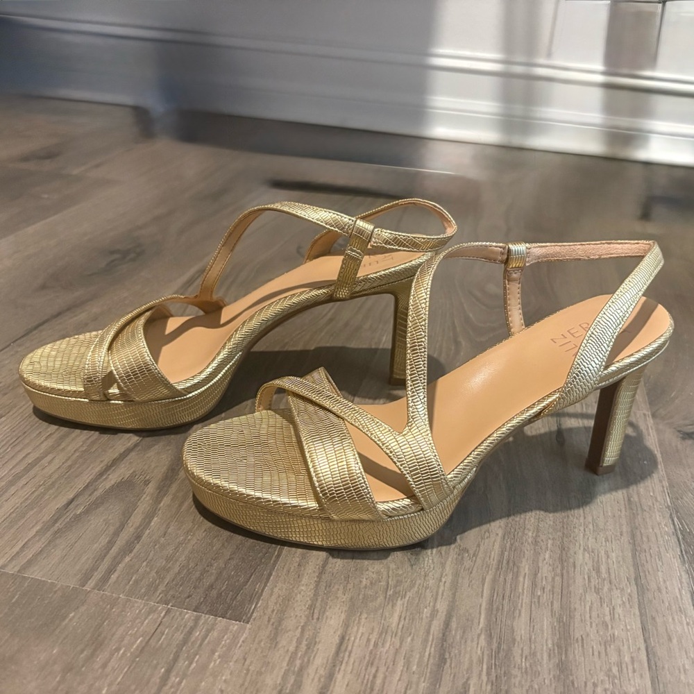 Naturalizer Gold Strappy Heels